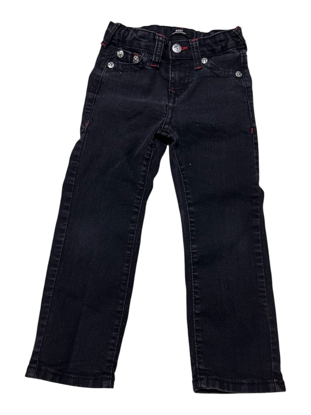 True Religion RICKY Relaxed Straight Jeans in Black